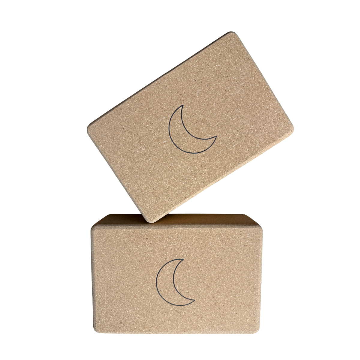 Crk's 3" Yoga Blocks Made of Organic Cork • The Moon Block