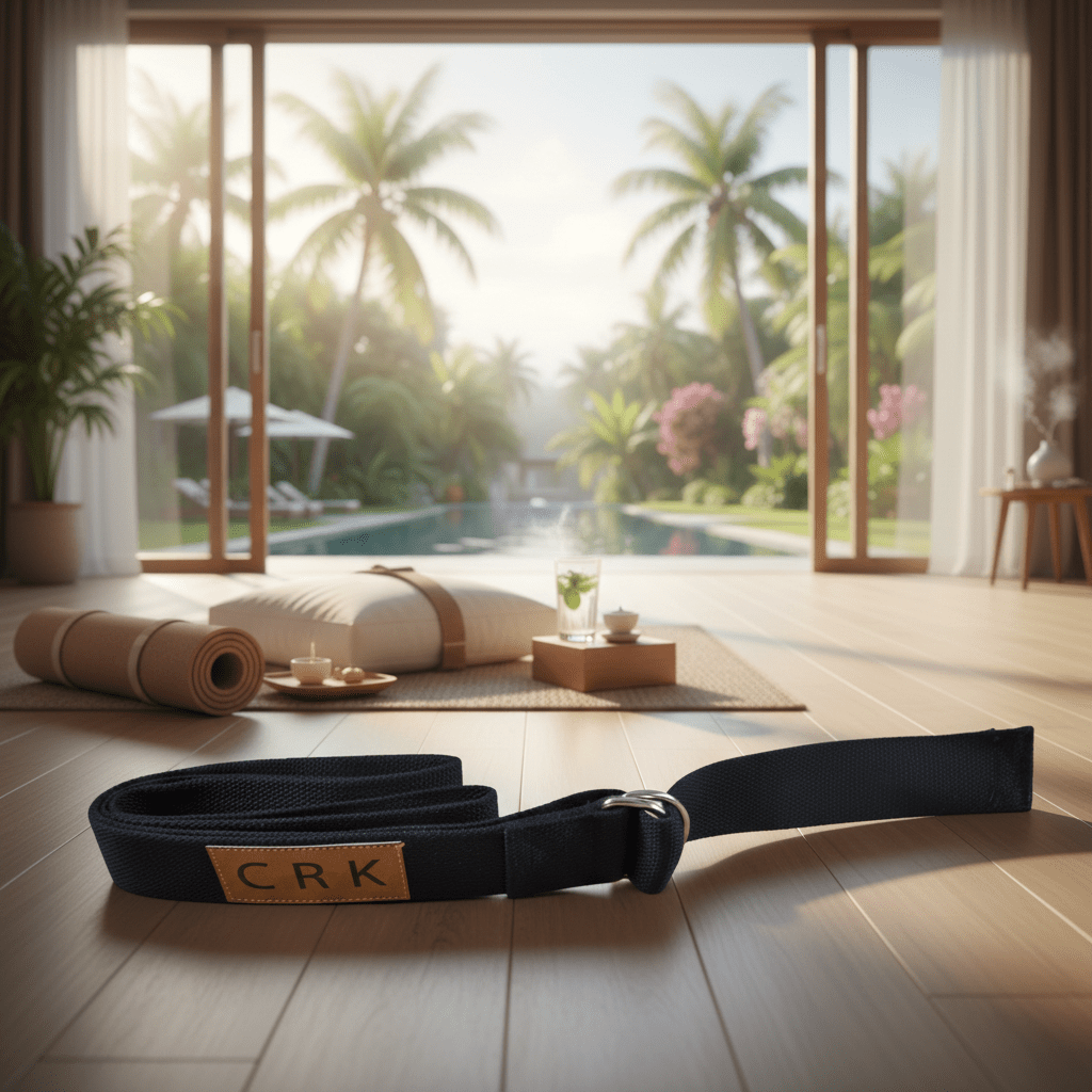 Crk Yoga Mat Carrying Strap and Exercise Strap • The Black Strap - Crk