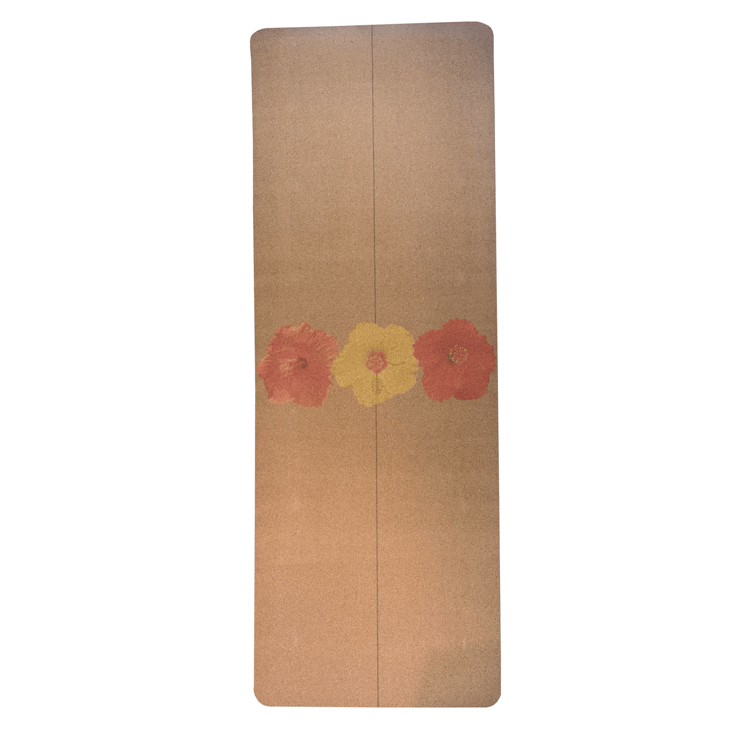Luxury Yoga Mat • The Flowers Mat 5mm Cork And Rubber - Crk