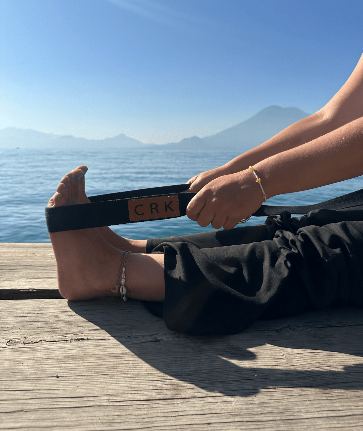 The Black Strap • Yoga Mat Carrying Strap and Exercise Strap - Crk