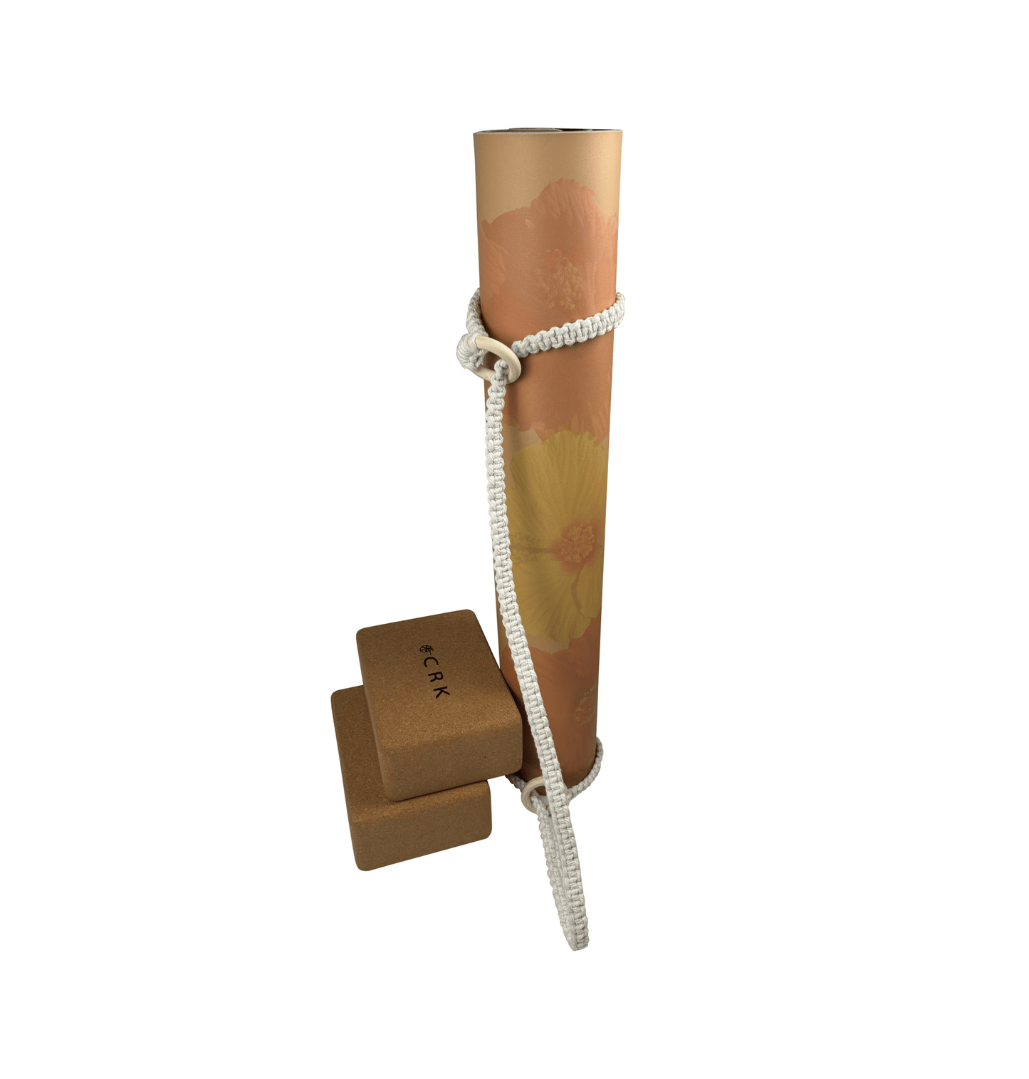 The Meditation Mat with a Boho Strap and Yoga Blocks • Limited Edition Yoga Kit - Crk