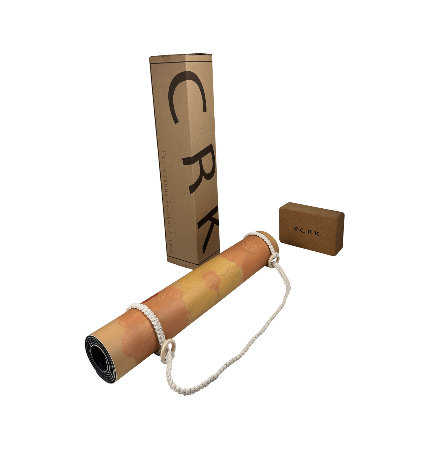 The Meditation Mat with a Boho Strap and Yoga Blocks • Limited Edition Yoga Kit - Crk