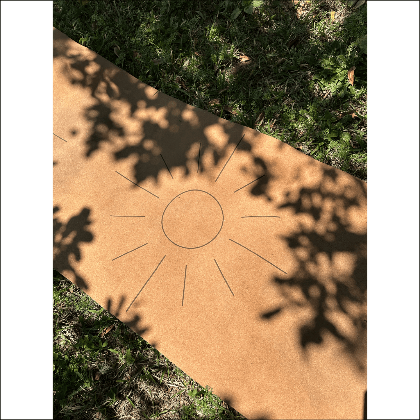 The Sun Mat 4mm Cork And Recycled Natural Rubber • Yoga Mat - Crk