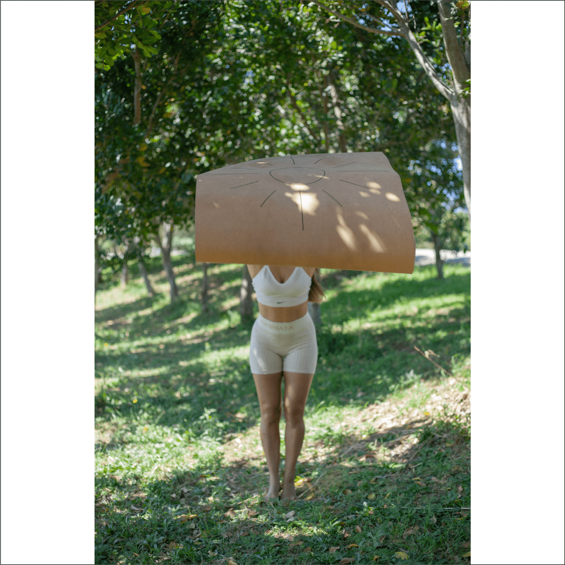 The Sun Mat 4mm Cork And Recycled Natural Rubber • Yoga Mat - Crk