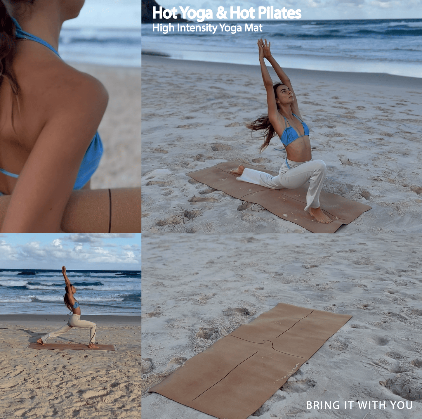 The Wave Mat 4mm Cork And Recycled Natural Rubber • Yoga Mat - Crk