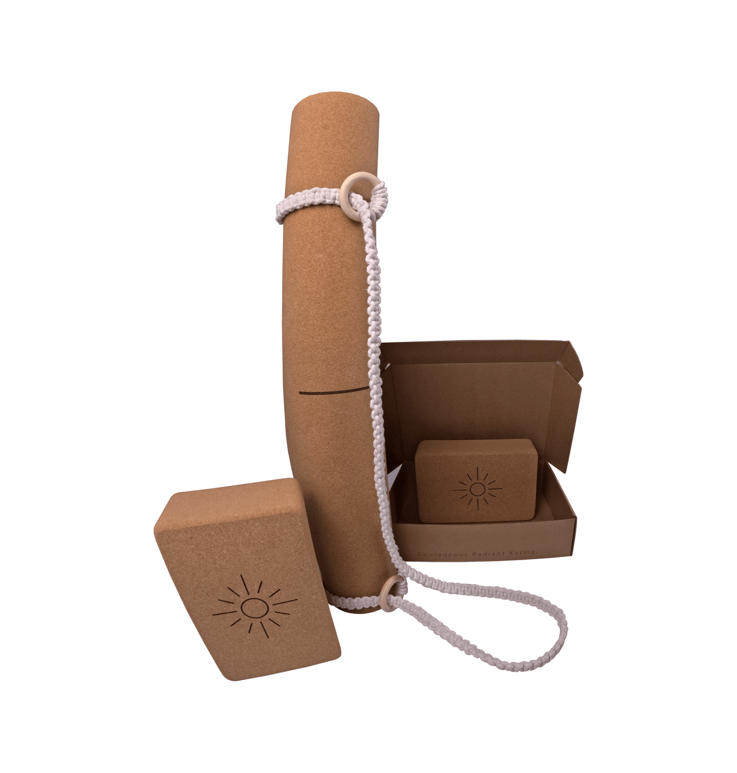 Yoga Kit • The Sun Mat, Boho Strap & Blocks - Crk