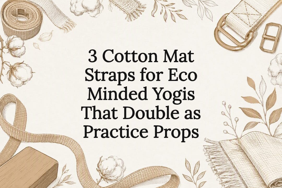 3 Cotton Mat Straps for Eco Minded Yogis That Double as Practice Props - Crk