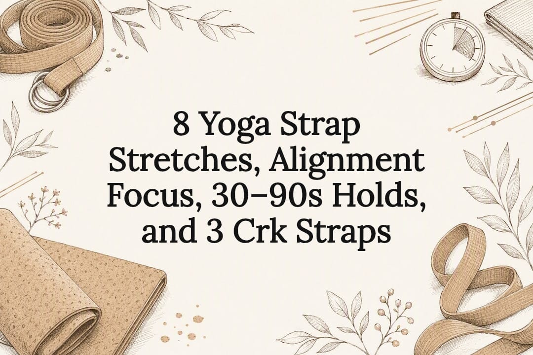8 Yoga Strap Stretches, Alignment Focus, 30–90s Holds, and Crk's Exercise Strap - Crk