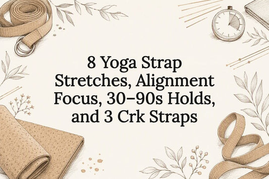 8 Yoga Strap Stretches, Alignment Focus, 30–90s Holds, and Crk's Exercise Strap - Crk
