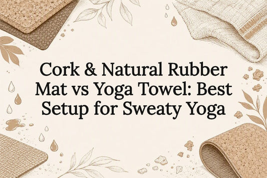 Cork & Natural Rubber Mat vs Yoga Towel: Best Setup for Sweaty Yoga - Crk