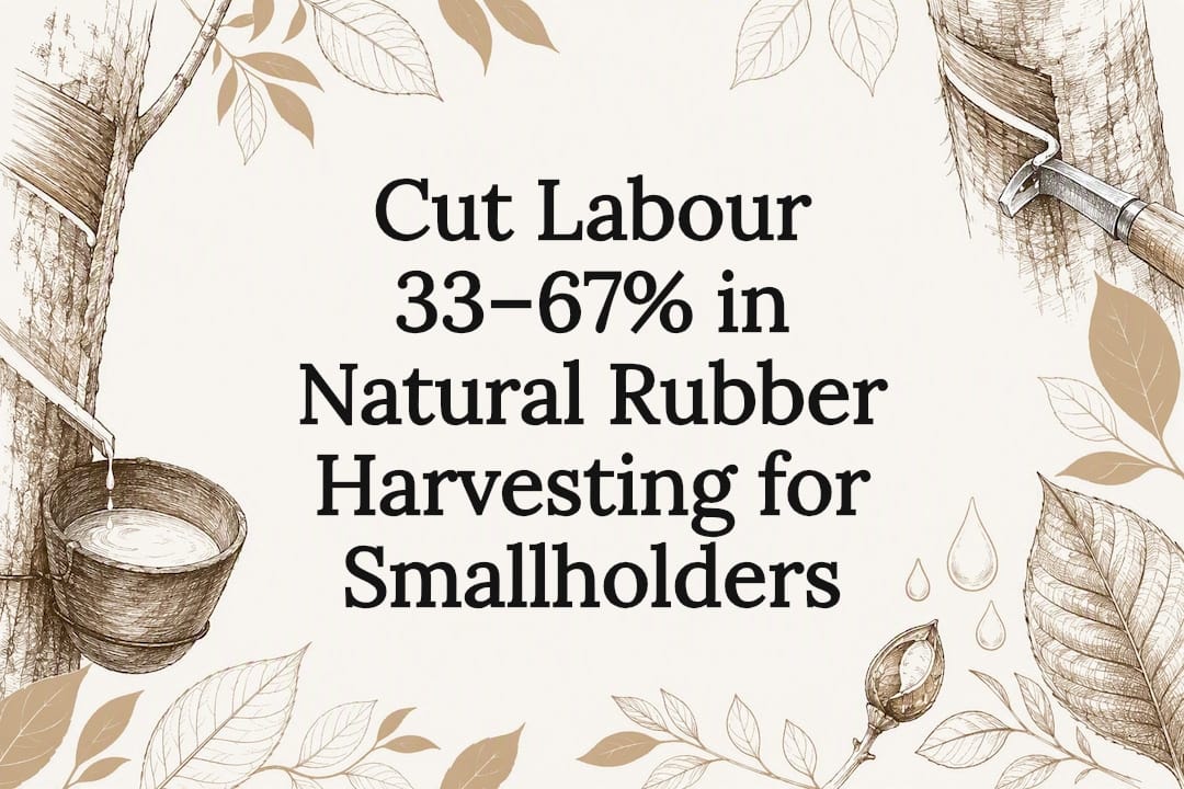 Cut Labour 33–67% in Natural Rubber Harvesting for Smallholders - Crk