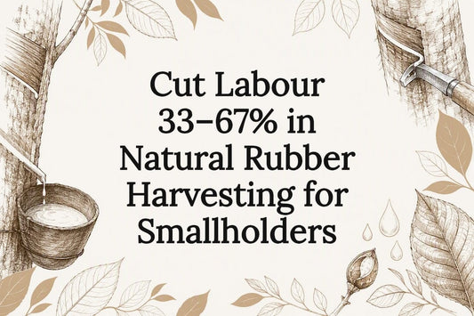 Cut Labour 33–67% in Natural Rubber Harvesting for Smallholders - Crk