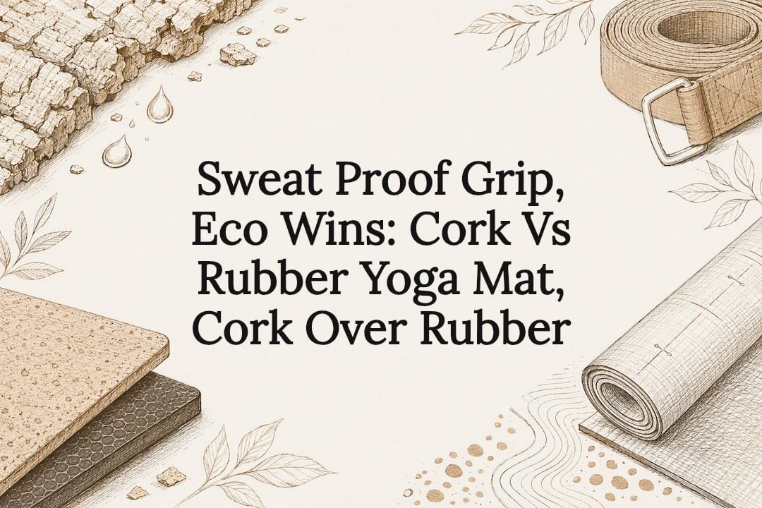 Sweat Proof Grip, Eco Wins: Cork Vs Rubber Yoga Mat, Cork Over Rubber - Crk