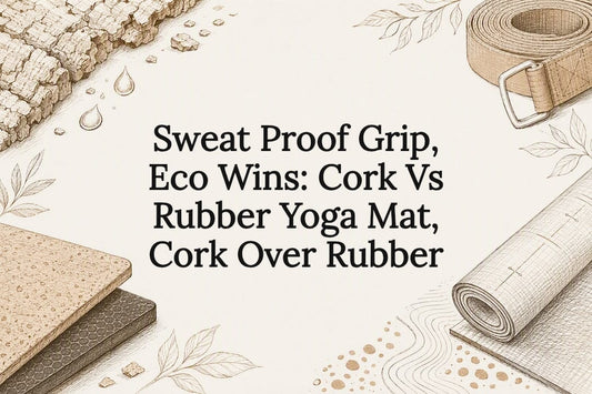Sweat Proof Grip, Eco Wins: Cork Vs Rubber Yoga Mat, Cork Over Rubber - Crk