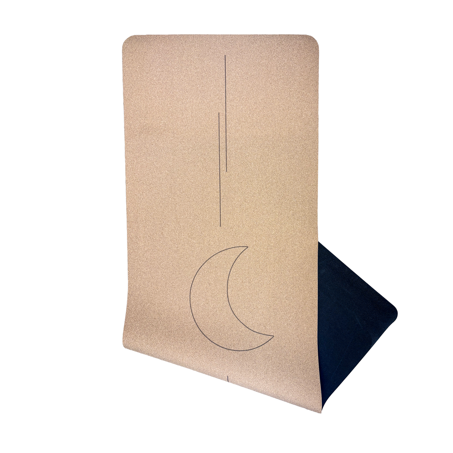 Crk Yoga Mat made of Organic Cork and Recycled Natural Rubber, 4mm Thick • The Moon Mat (Liquidation)