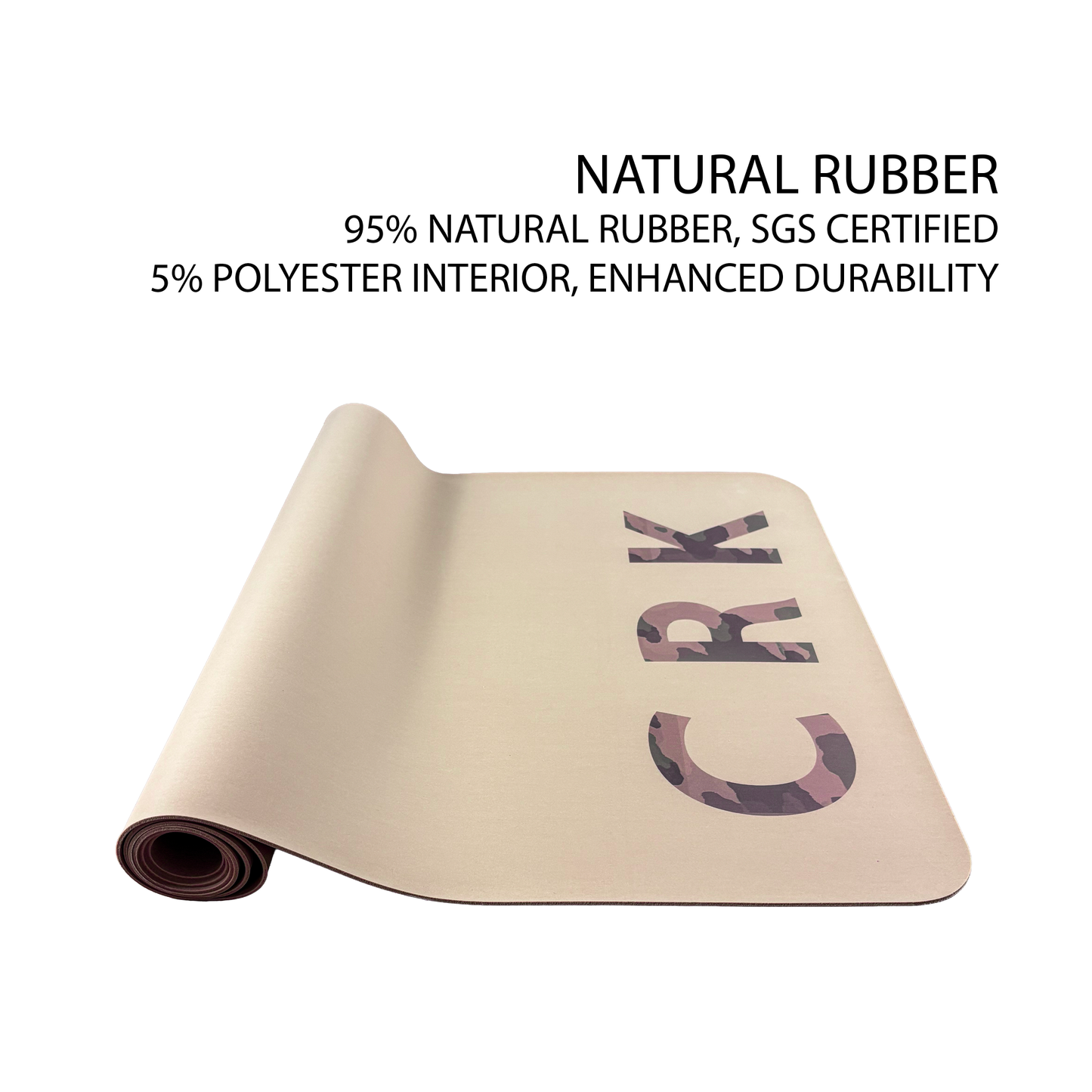 Esterilla de yoga Crk de caucho natural, 3 mm de grosor • La esterilla Army ✨ NUEVO