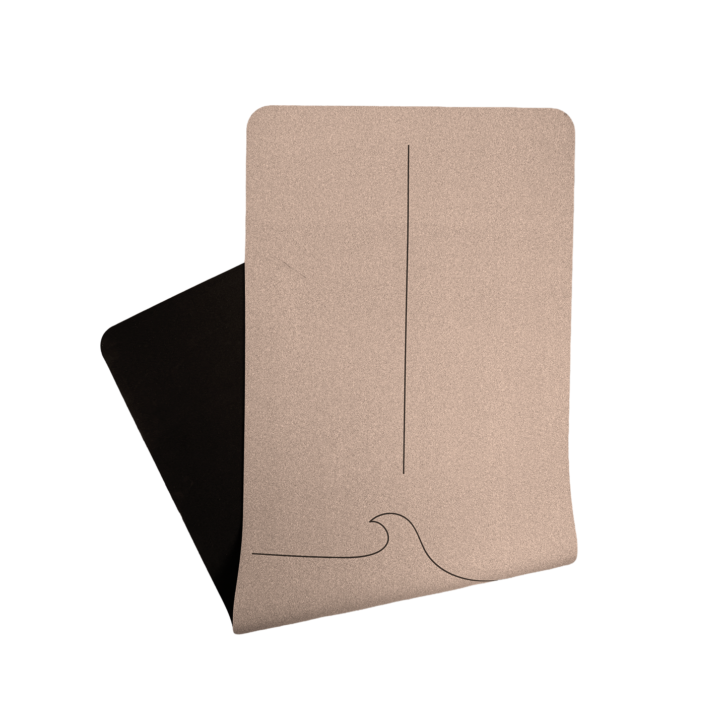 Crk's Organic Cork Yoga Mat with Recycled Natural Rubber, 4mm Thick • The Wave Mat (Liquidation)