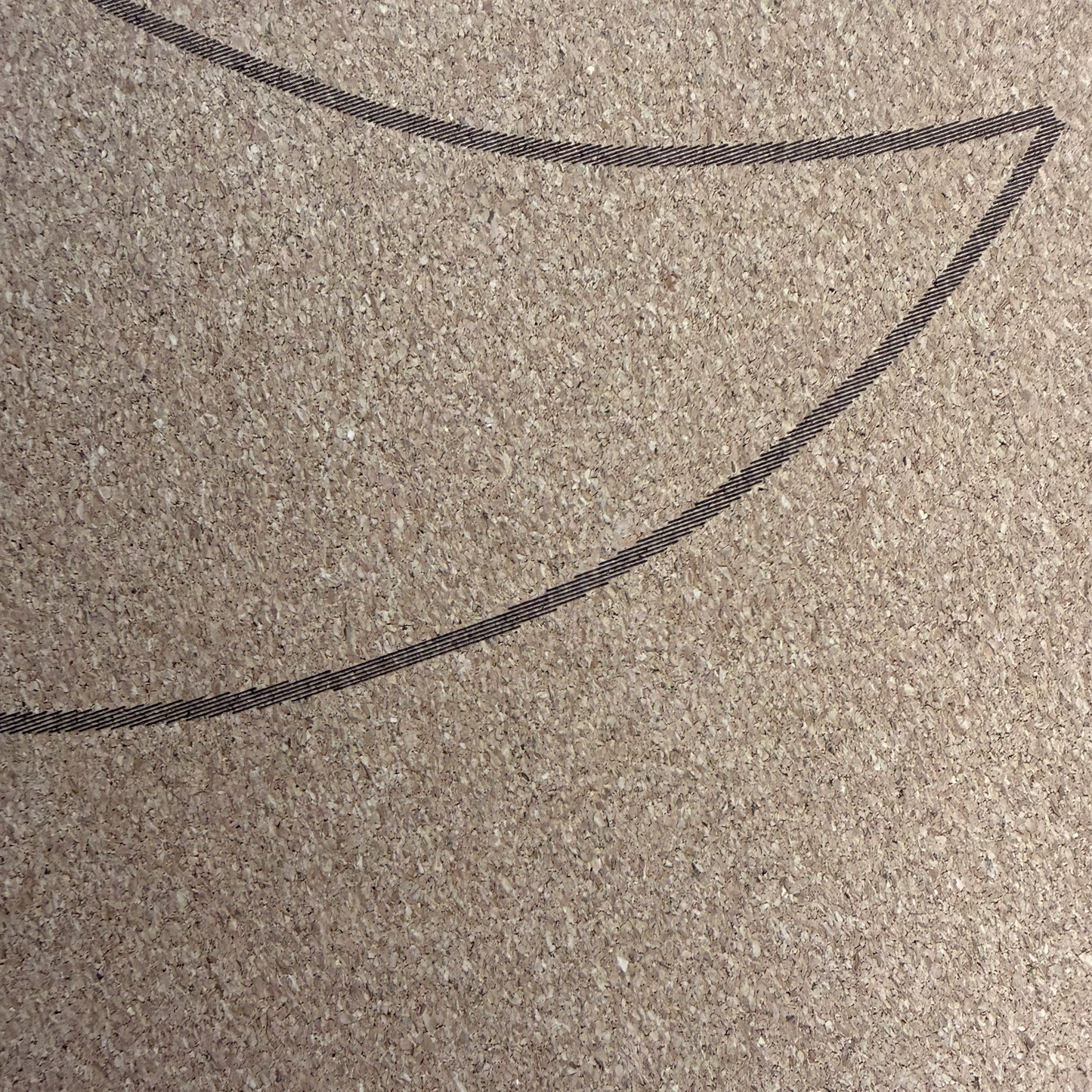 Crk Yoga Mat made of Organic Cork and Recycled Natural Rubber, 4mm Thick • The Moon Mat (Liquidation)