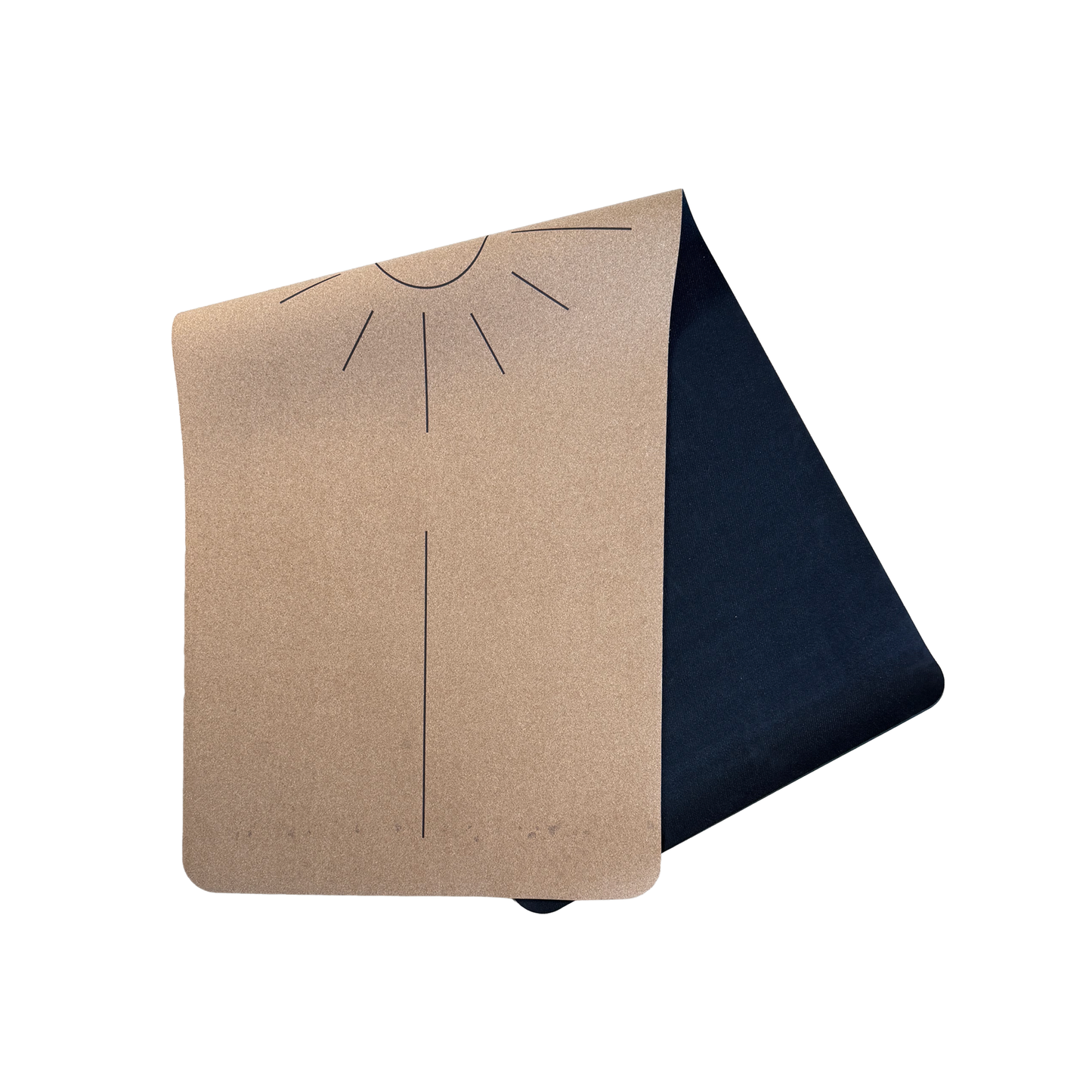 Crk's Organic Cork Yoga Mat with Recycled Natural Rubber, 4mm Thick • The Sun Mat (Liquidation - Final Sale)