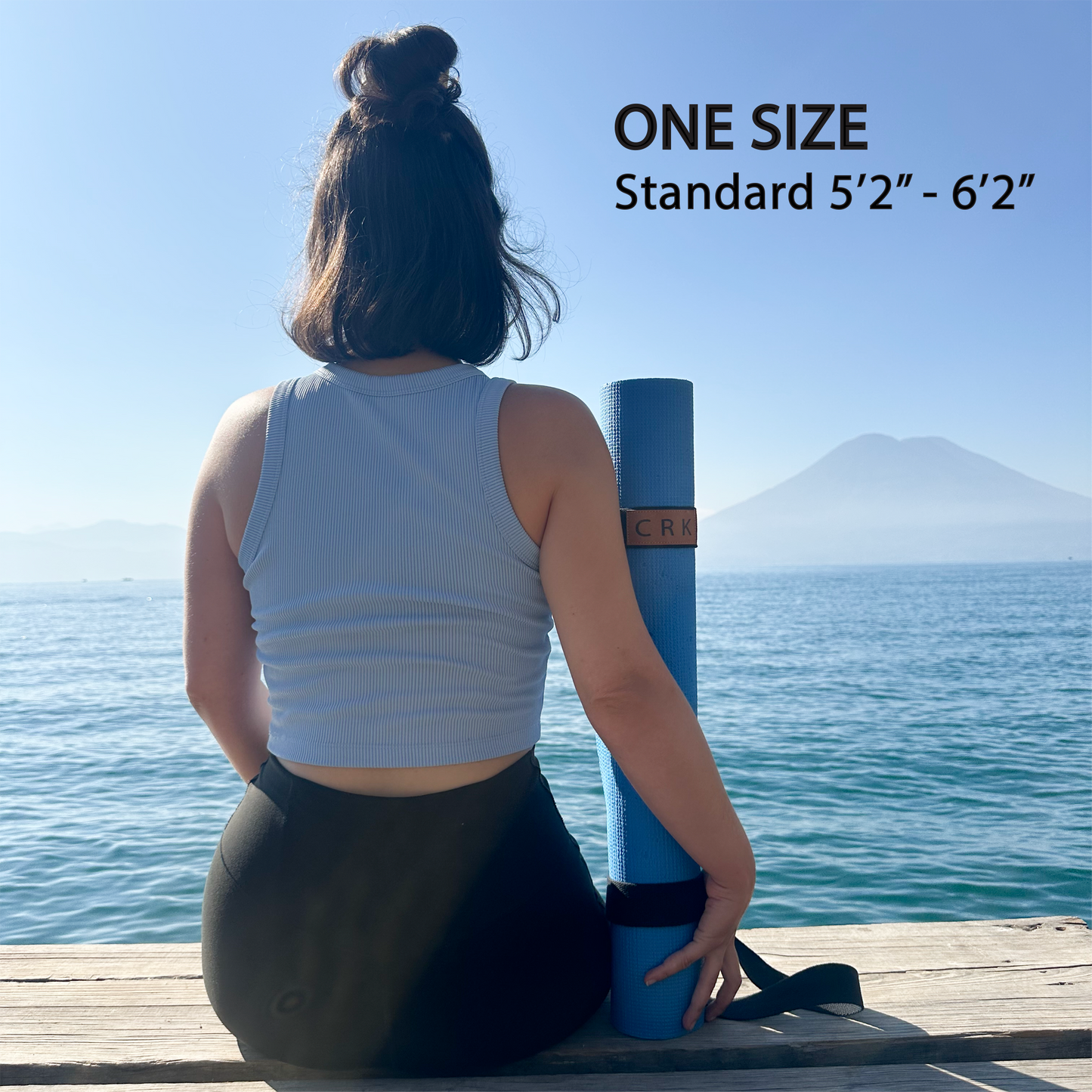 La correa negra • Correa para transportar esterilla de yoga y correa para hacer ejercicio