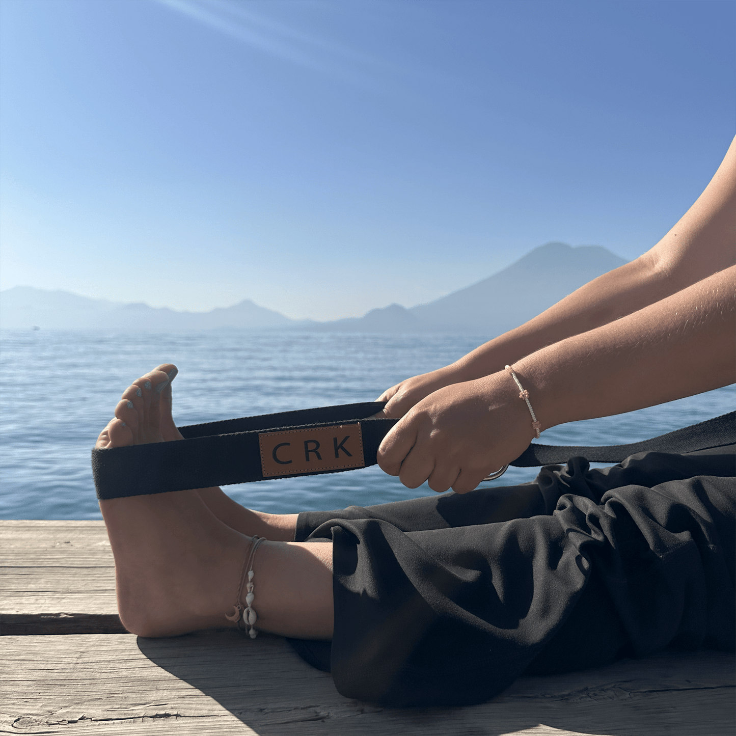 Crk Yoga Mat Carrying Strap and Exercise Strap • The Black Strap - Crk
