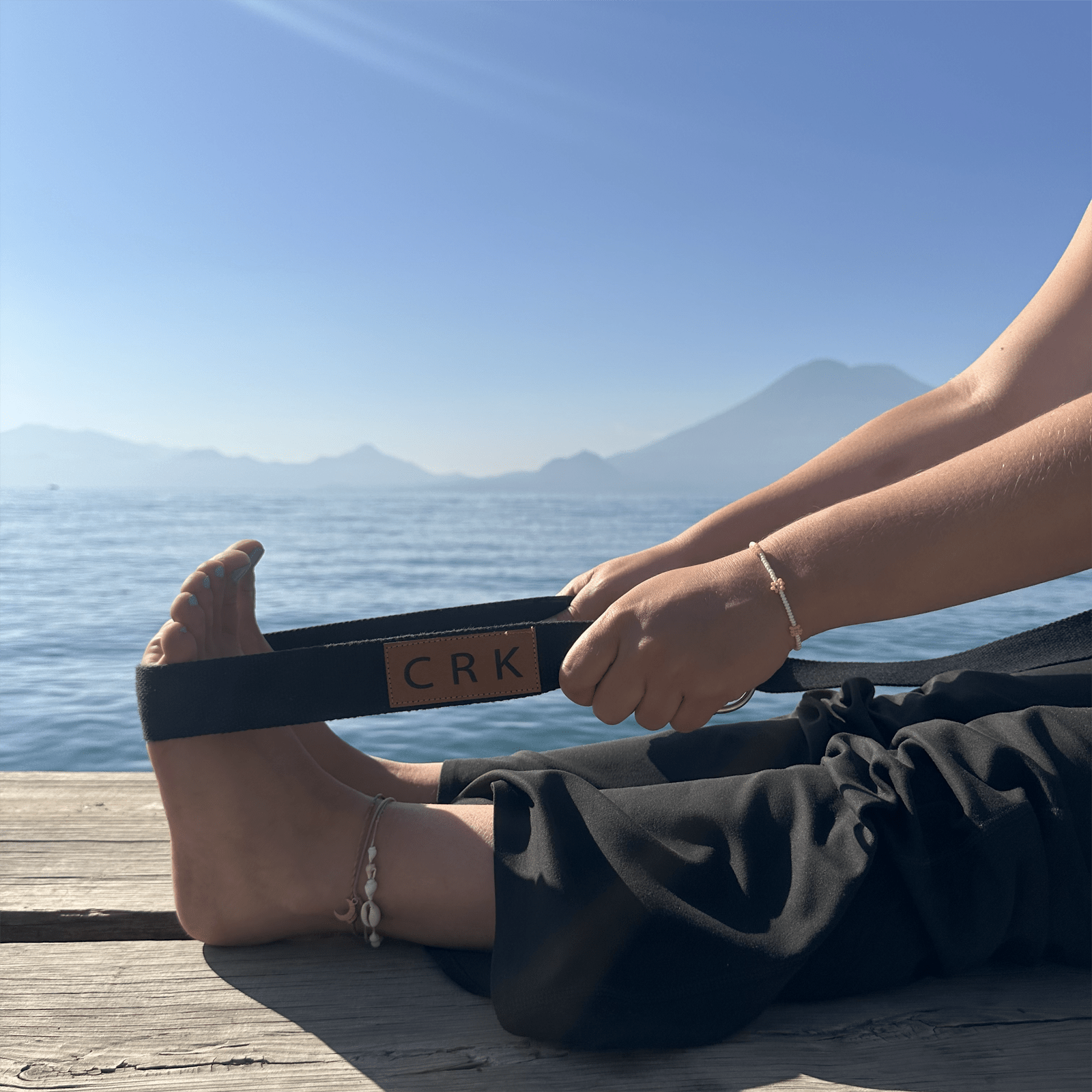Crk Yoga Mat Carrying Strap and Exercise Strap • The Black Strap - Crk