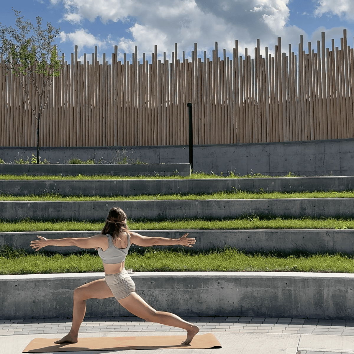 Crk Yoga Mat made of Organic Cork and Natural Rubber, 5mm Thick • The Flowers Mat - Crk