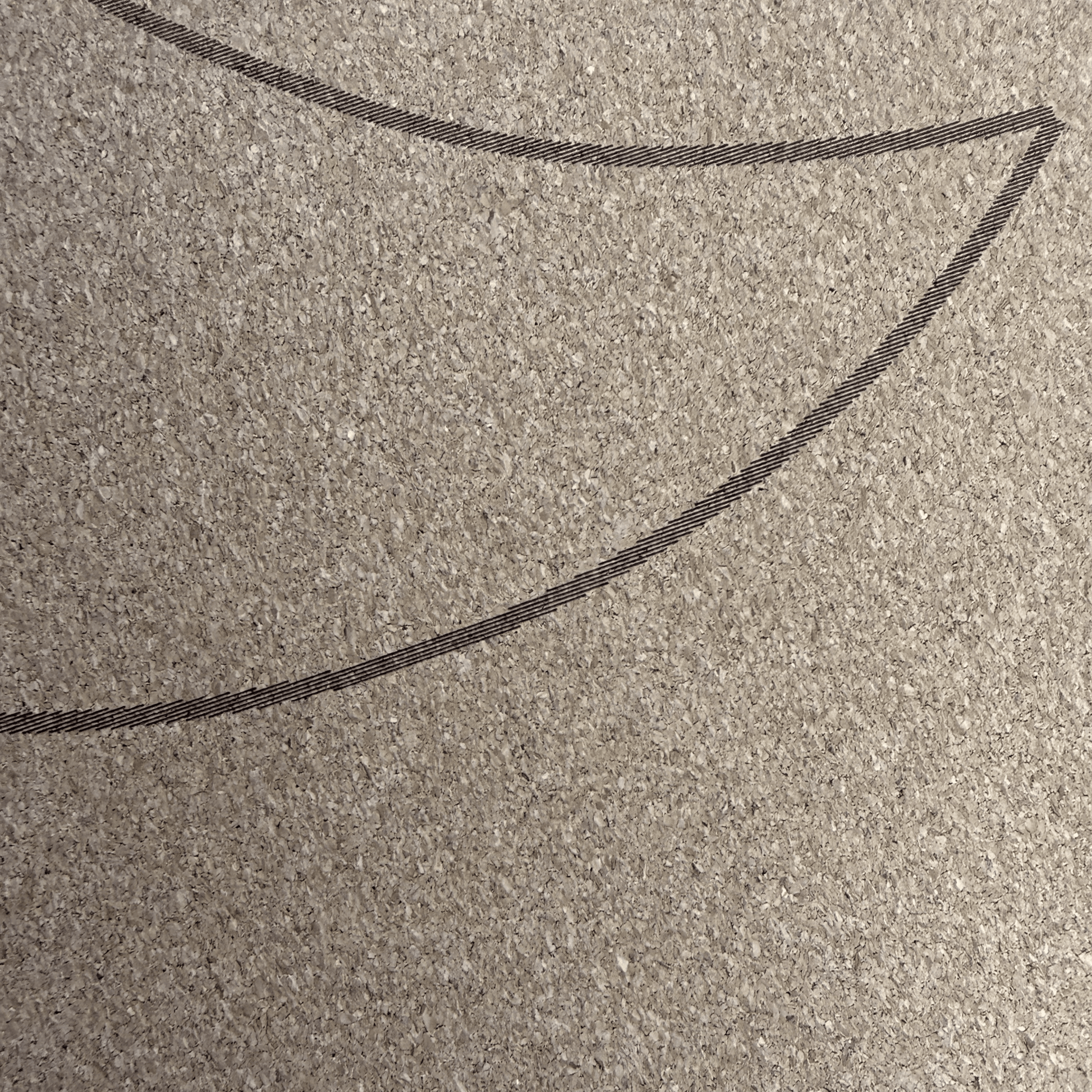 Crk Yoga Mat made of Organic Cork and Recycled Natural Rubber, 4mm Thick • The Moon Mat (Liquidation) - Crk