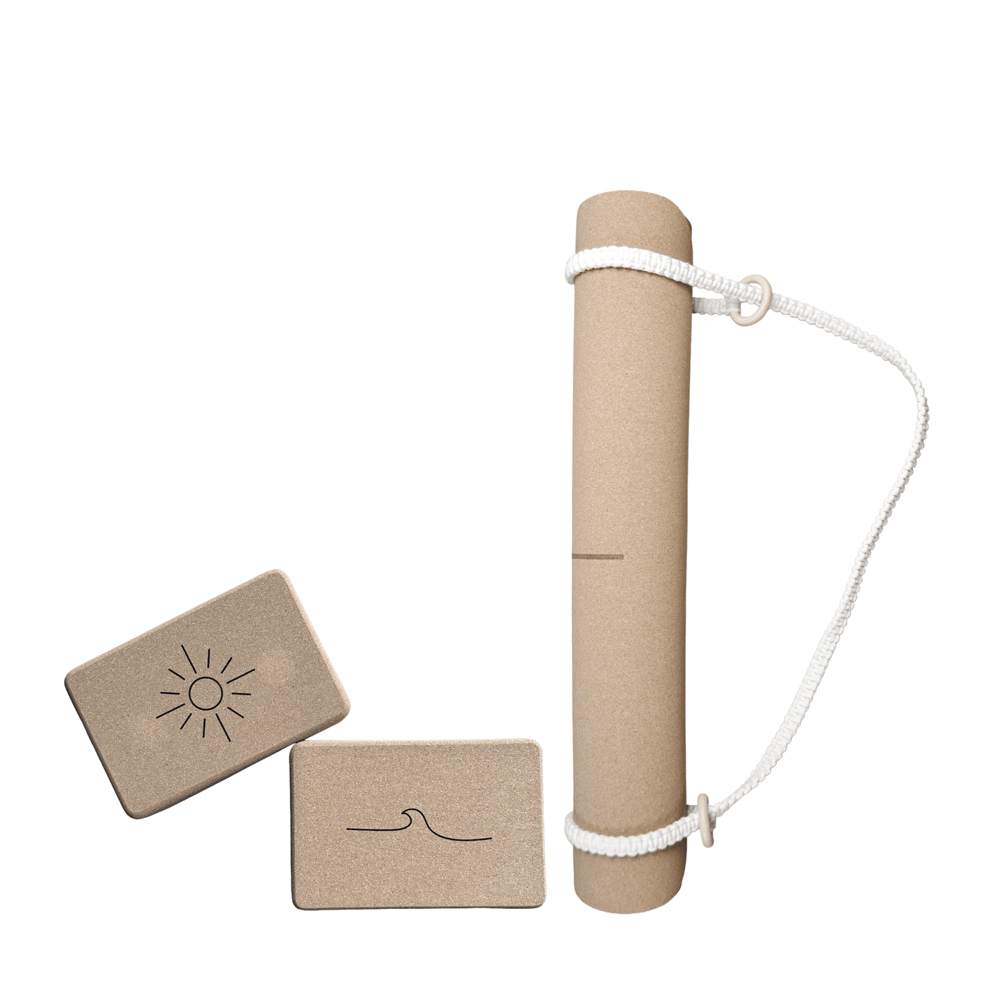 Crk Yoga Mat made of Organic Cork and Recycled Natural Rubber, 4mm Thick • The Moon Mat ✨ NEW - Crk
