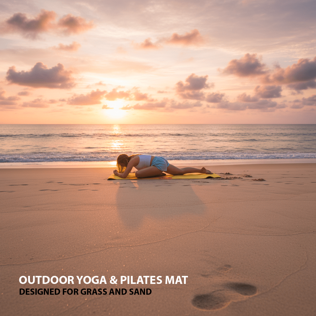 Crk Yoga Mat made of Organic Hemp and Natural Rubber, 5mm Thick • The Yellow Mat (Limited Edition) - Crk