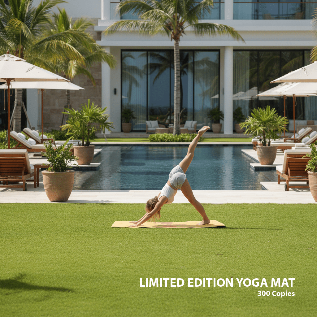 Crk Yoga Mat made of Organic Hemp and Natural Rubber, 5mm Thick • The Yellow Mat (Limited Edition) - Crk