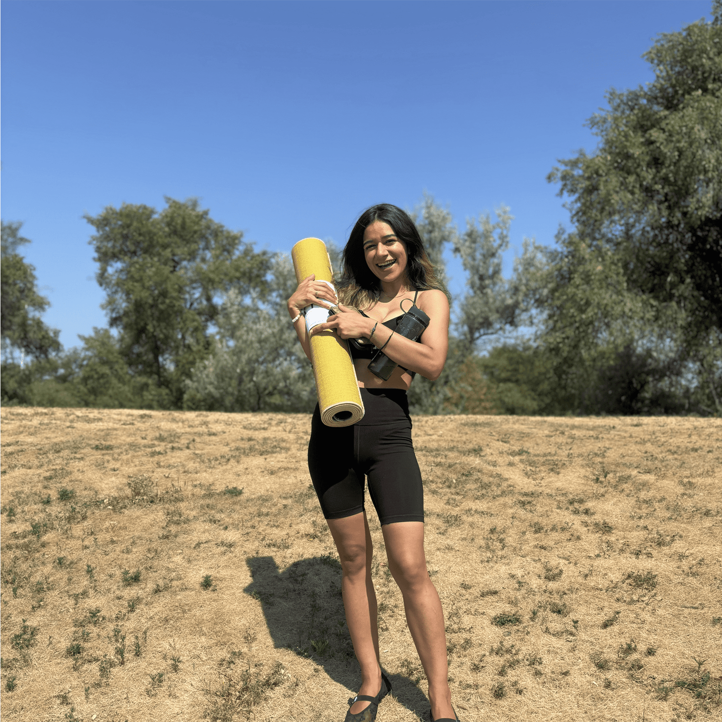 Crk Yoga Mat made of Organic Hemp and Natural Rubber, 5mm Thick • The Yellow Mat (Limited Edition) - Crk