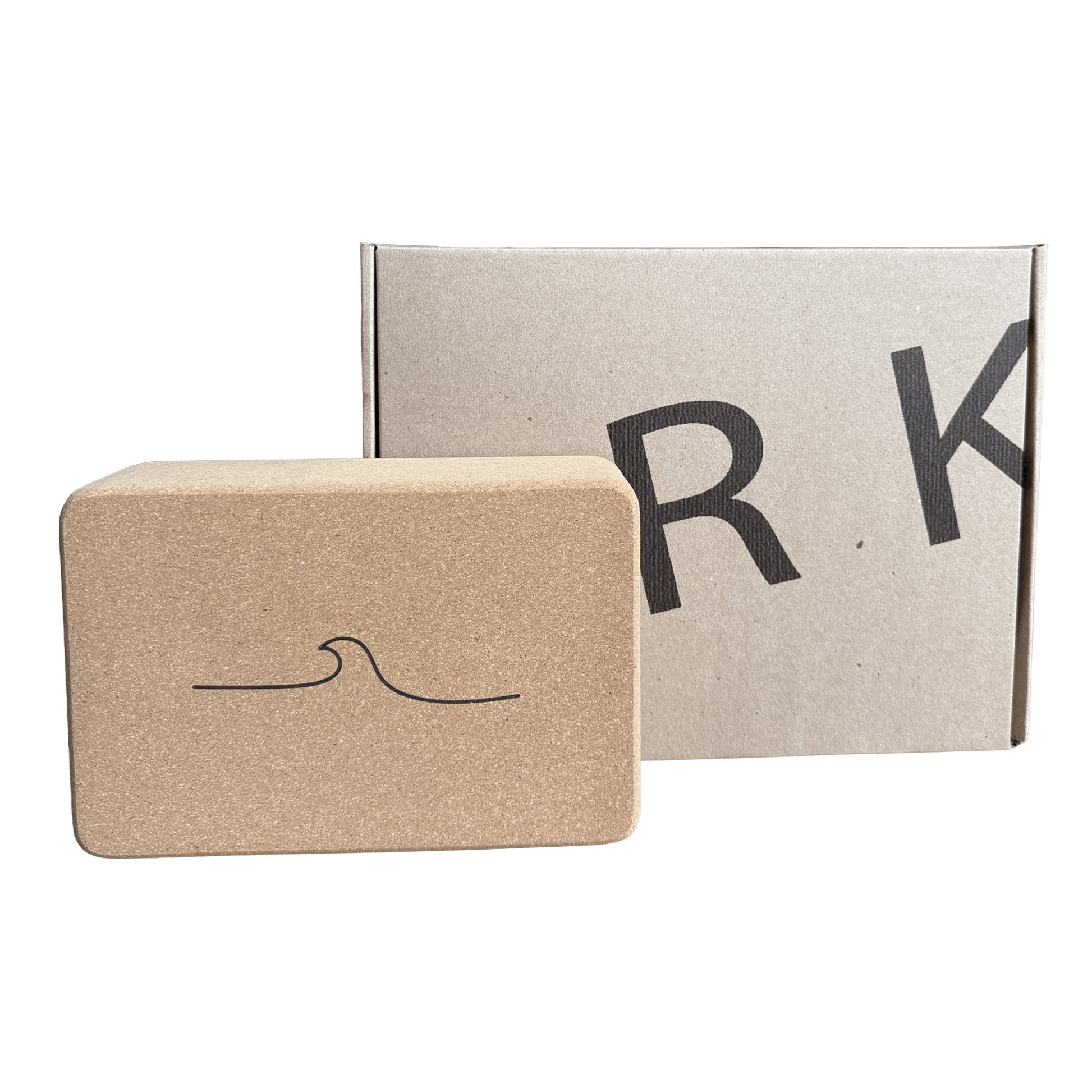 Crk's 3" Yoga Blocks Made of Organic Cork • Sun & Wave - Crk