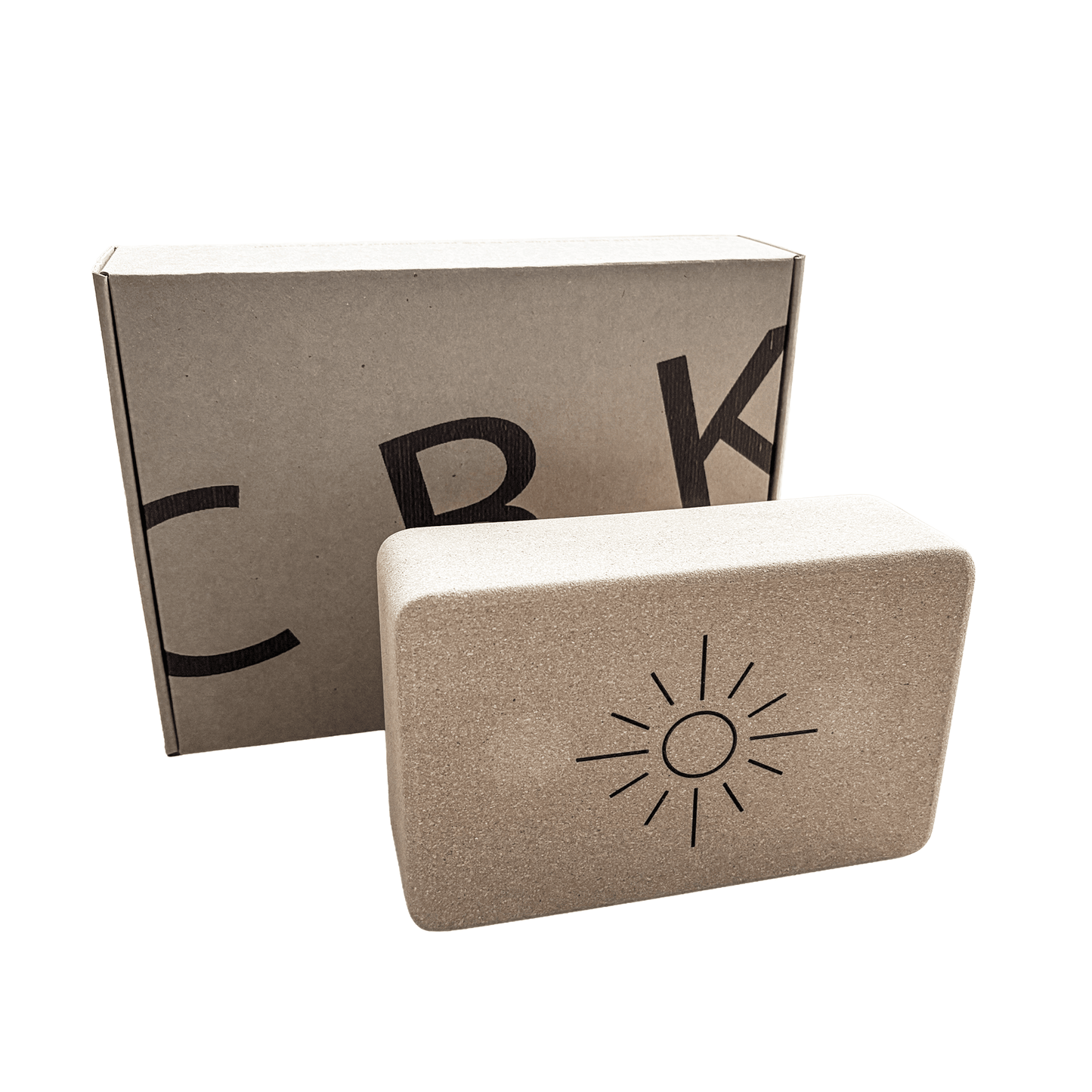Crk's 3" Yoga Blocks Made of Organic Cork • Sun & Wave - Crk