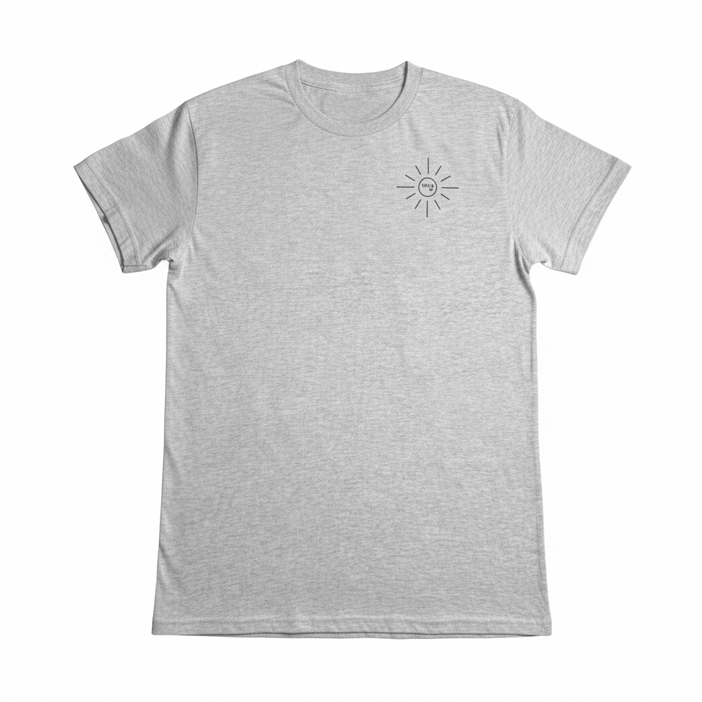 Crk's Ash T-Shirt • Yoga & Sun logo - Crk