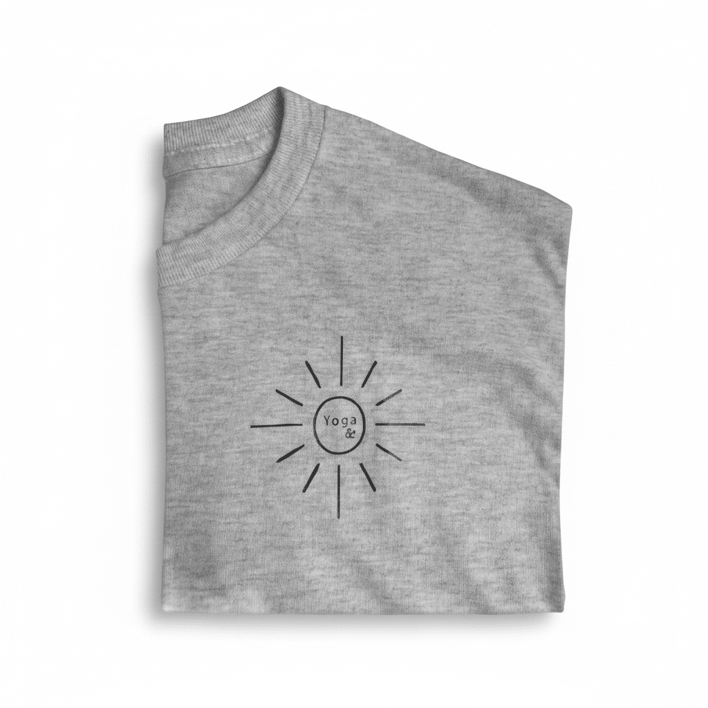 Crk's Ash T-Shirt • Yoga & Sun logo - Crk