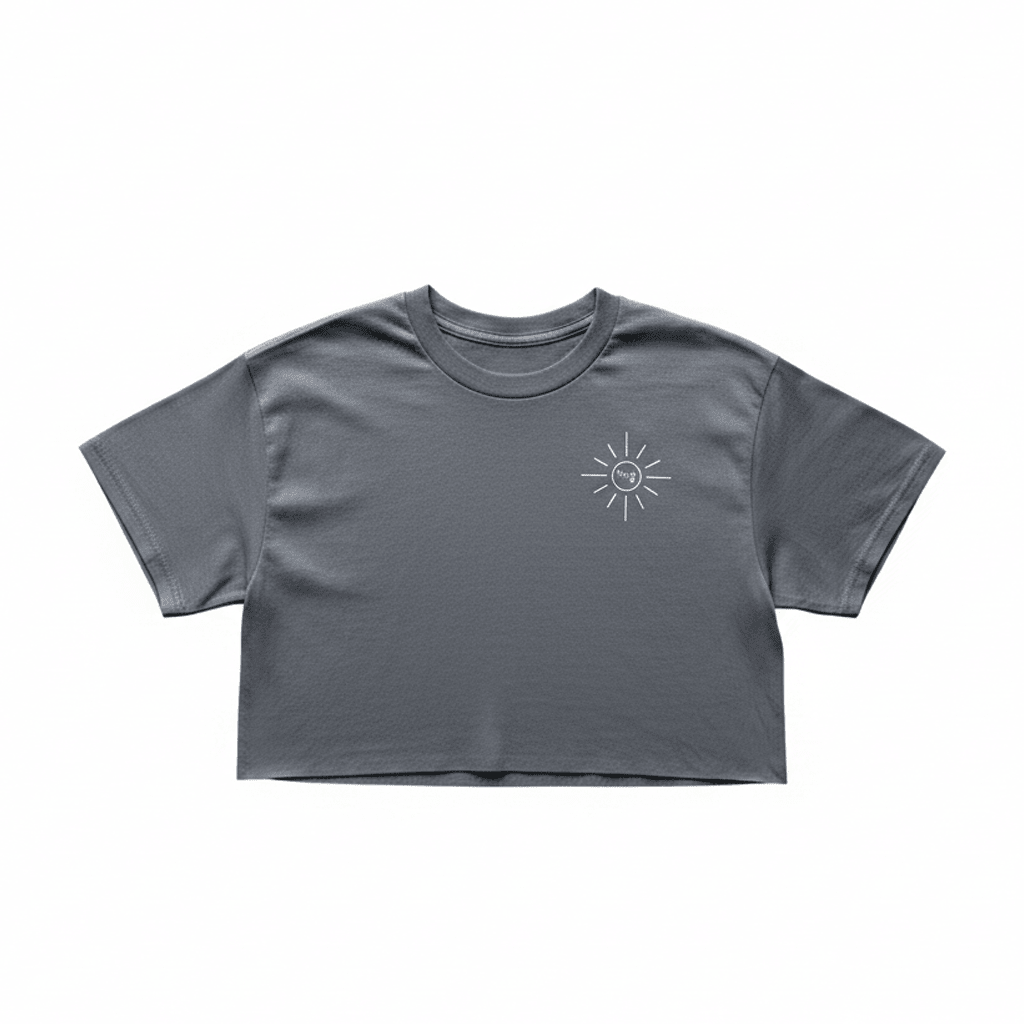 Crk's Charcoal T-Shirt • Yoga & Sun logo - Crk