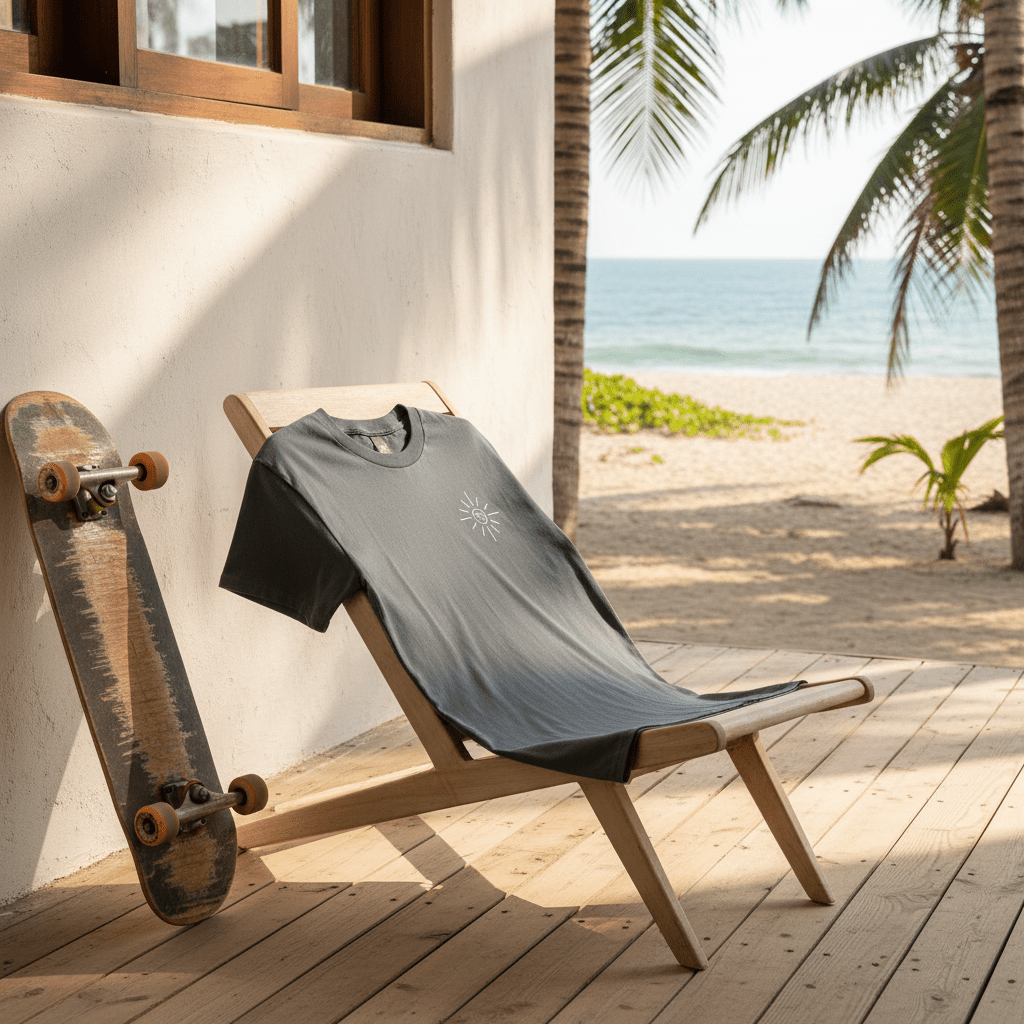Crk's Charcoal T-Shirt • Yoga & Sun logo - Crk