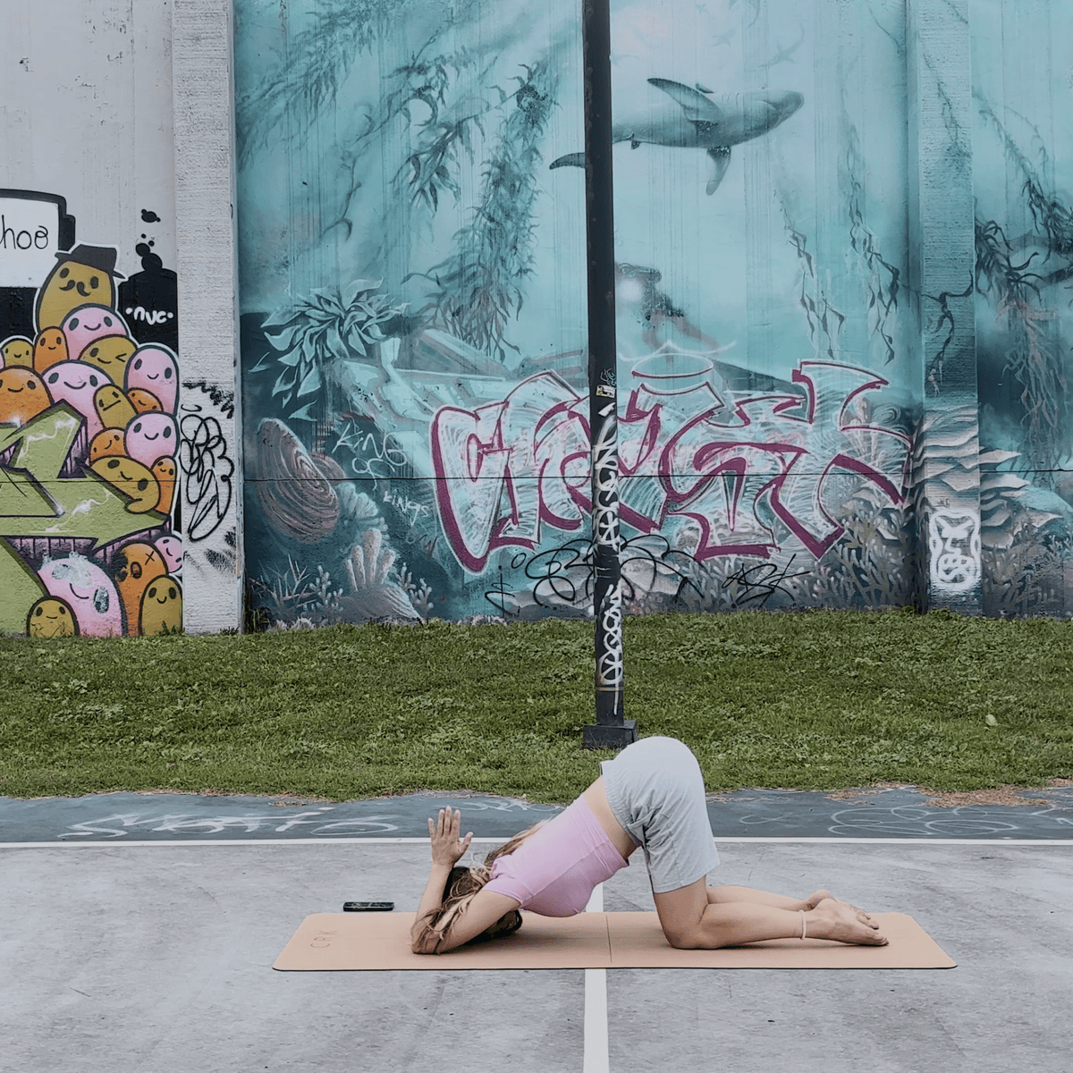 Crk's Organic Cork Yoga Mat with Natural Rubber, 4mm Thick • The Standard Mat Begin Yoga (Amazon's Choice Product✨) - Crk