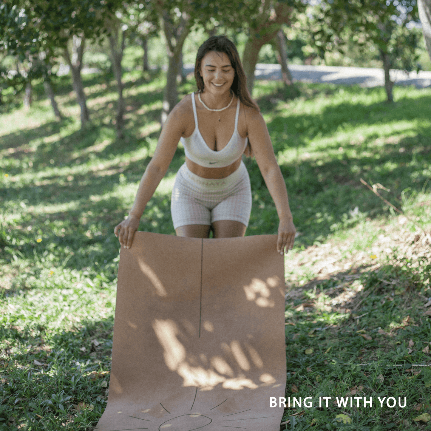 Crk's Organic Cork Yoga Mat with Recycled Natural Rubber, 4mm Thick • The Sun Mat - Crk