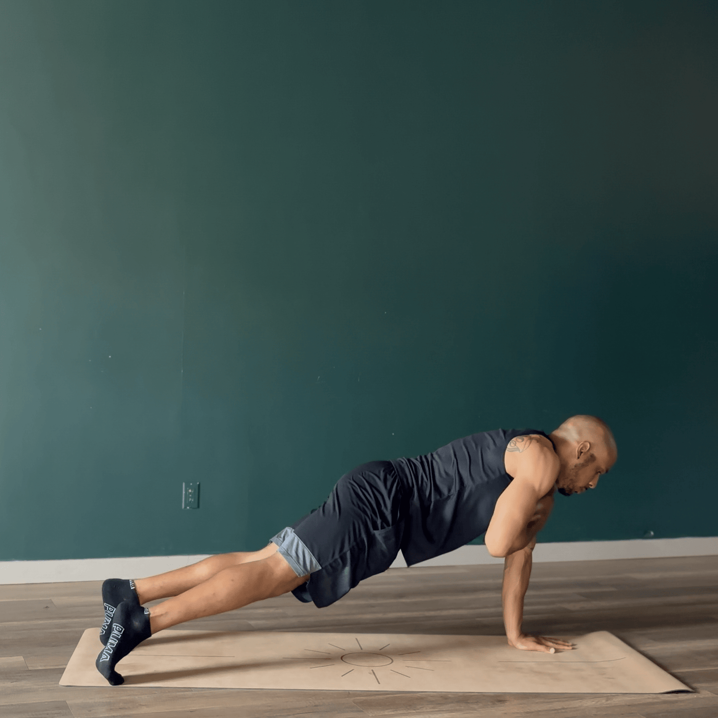 Crk's Organic Cork Yoga Mat with Recycled Natural Rubber, 4mm Thick • The Sun Mat - Crk