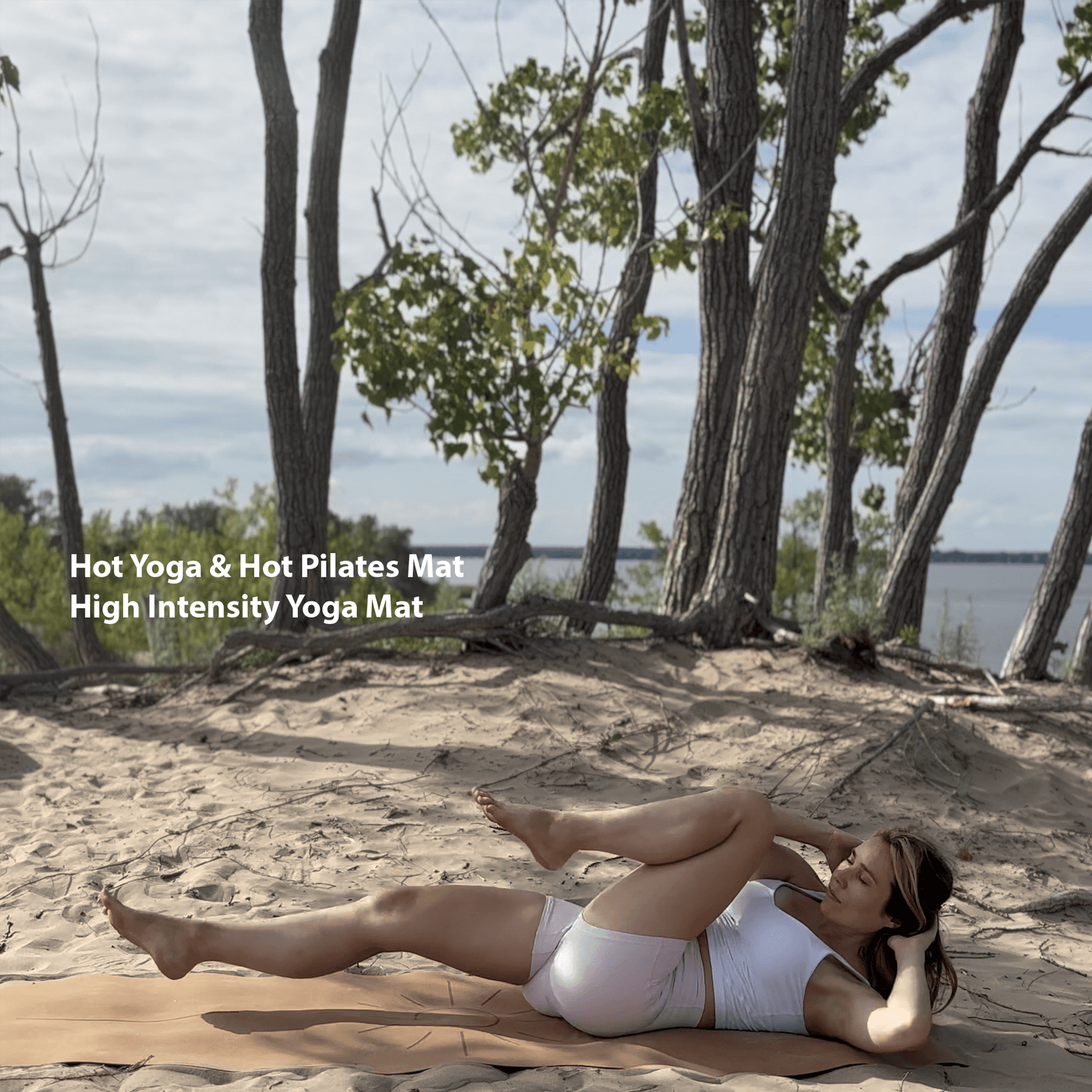 Crk's Organic Cork Yoga Mat with Recycled Natural Rubber, 4mm Thick • The Sun Mat - Crk