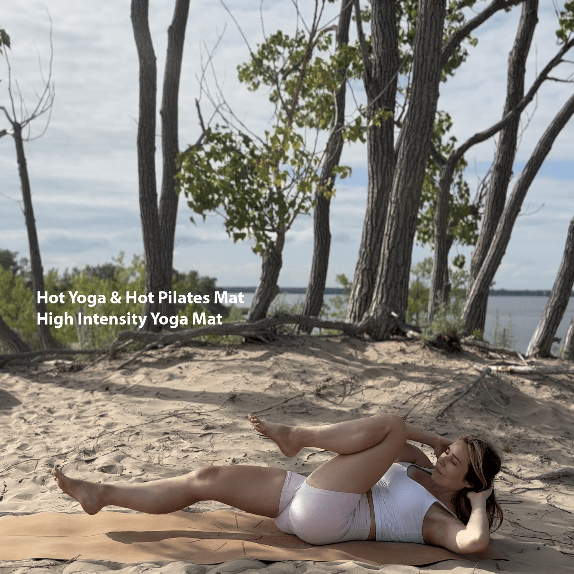 Crk's Organic Cork Yoga Mat with Recycled Natural Rubber, 4mm Thick • The Sun Mat - Crk