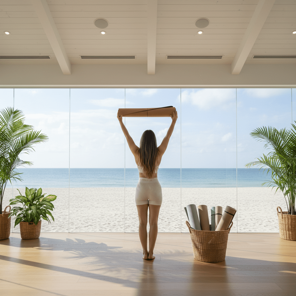 Crk's Organic Cork Yoga Mat with Recycled Natural Rubber, 4mm Thick • The Sun Mat - Crk