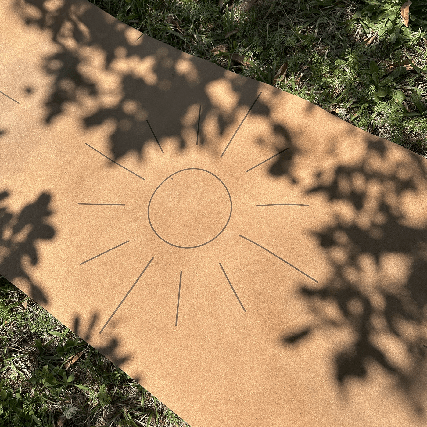 Crk's Organic Cork Yoga Mat with Recycled Natural Rubber, 4mm Thick • The Sun Mat - Crk