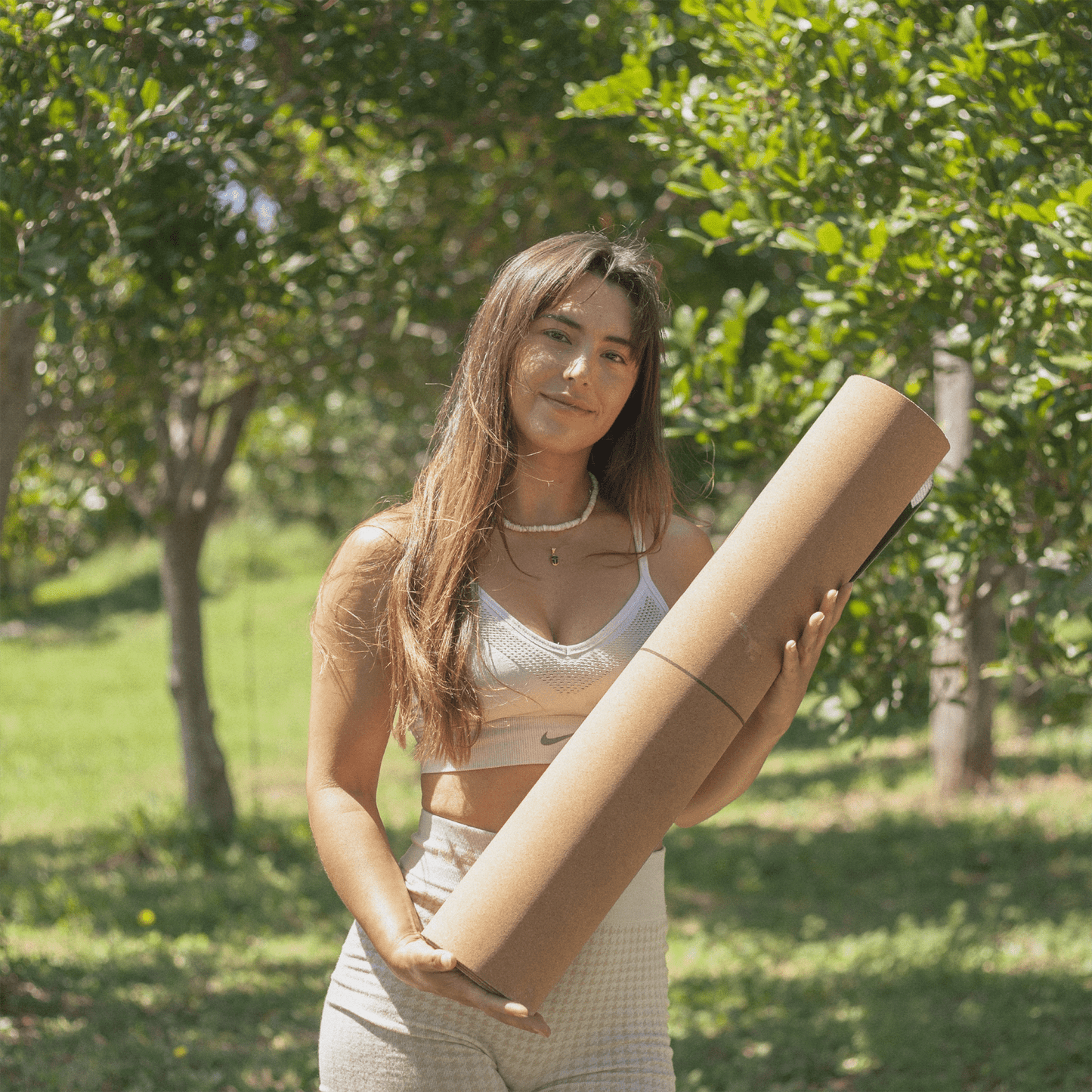 Crk's Organic Cork Yoga Mat with Recycled Natural Rubber, 4mm Thick • The Sun Mat - Crk