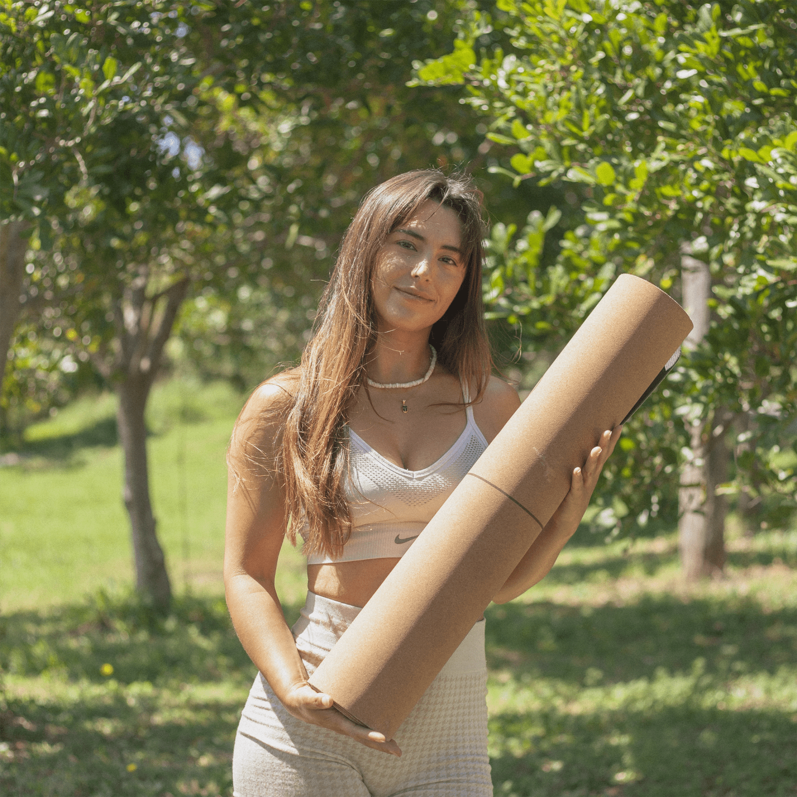 Crk's Organic Cork Yoga Mat with Recycled Natural Rubber, 4mm Thick • The Sun Mat - Crk