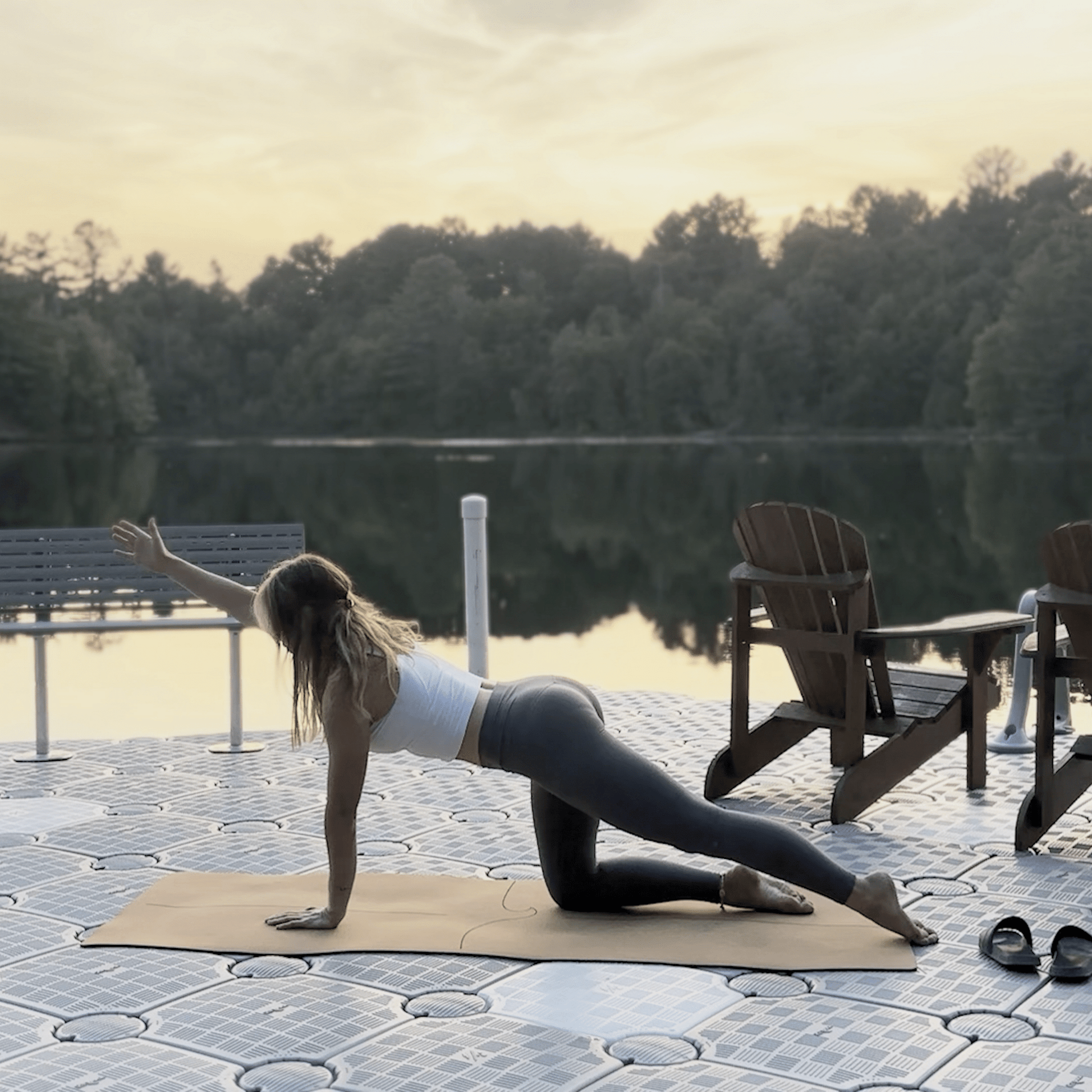 Crk's Organic Cork Yoga Mat with Recycled Natural Rubber, 4mm Thick • The Wave Mat - Crk