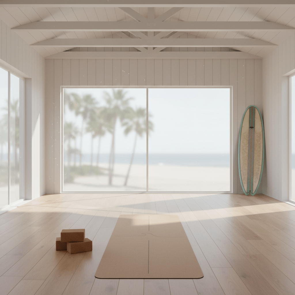 Crk's Organic Cork Yoga Mat with Recycled Natural Rubber, 4mm Thick • The Wave Mat - Crk