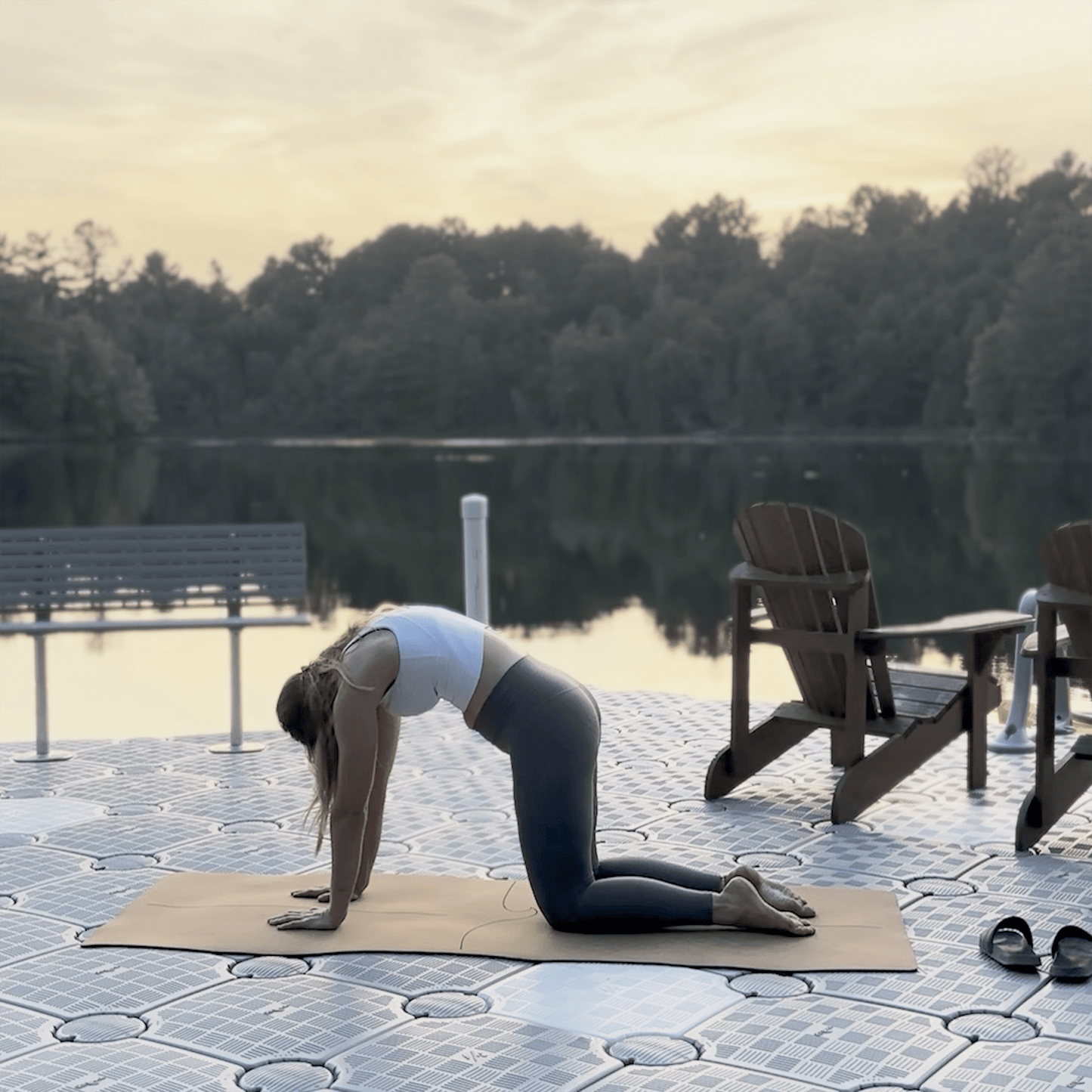 Crk's Organic Cork Yoga Mat with Recycled Natural Rubber, 4mm Thick • The Wave Mat - Crk